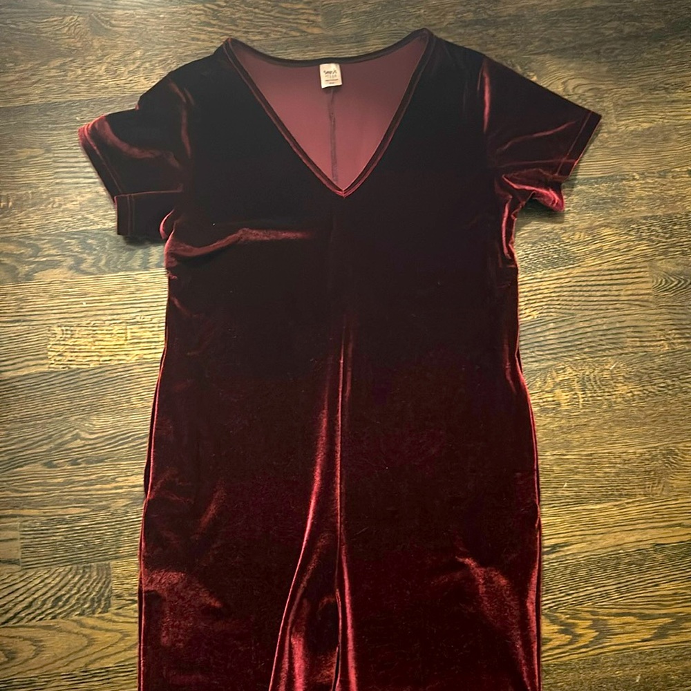 Smash & Tess velvet Sunday romper for holiday mornings!